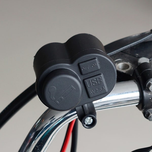 Motorcykel USB Oplader Telefon 12v Cigartænder Dobbelt USB Motorcykel Lighter Oplader Wa{F2}