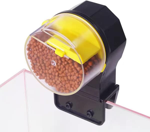 Automatisk fiskmatare för akvarium med 12H 24H timer digital dispenser