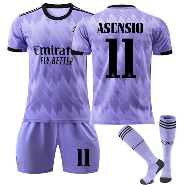 Ny sæson 2022-2023 Real Madrid fodboldtrøje fodbolduniformer ASENSIO 11 ASENSIO 11 ASENSIO 11 M