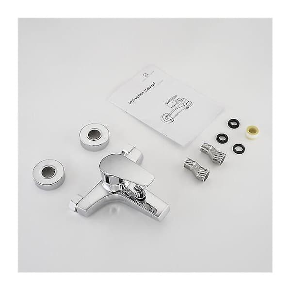 Badekararmatur Bad-/brusearmatur Forkromet messingarmatur{F2}