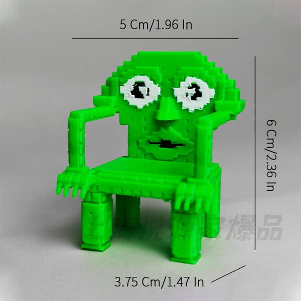 Brainrot Steal Figur – Rolig Meme Skrivbordsprydnad Nyhet Dekoration Samlarleksak*6-7 Brain Rot Blå Vit* 6-7 Brain Rot Blue White