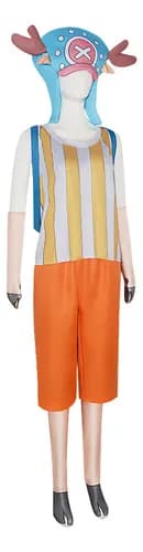 One Piece Tony Chopper cosplay-asu, hatulla ja repulla, Halloween-asu