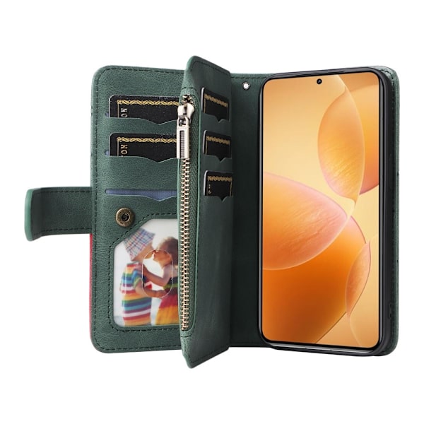 KT Wallet Case til Xiaomi 14T Pro - Grøn{F2} Grön green