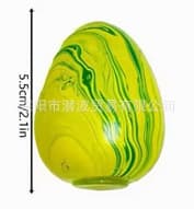 Squishy Stressbold Legetøj – Blødt Maltose Klemmelegetøj Langsomt Stigende Angstlindrende Legetøj*Strømmende mønstret æg - grøn* Flow patterned egg - green