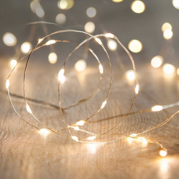 Strängljus, vattentät, 10 fot/30 LEDs Fairy String Lights (varmvita)