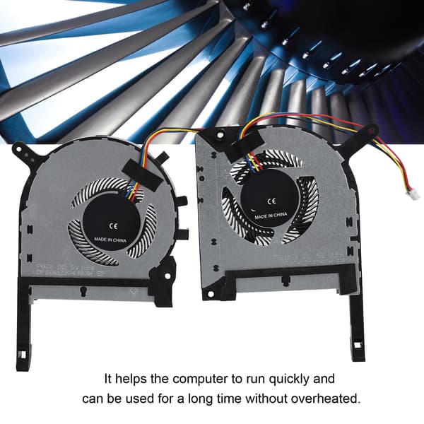 2 stk. Laptop CPU GPU Køleventilator erstatning for ASUS TUF FX505ge FX505gm FX505dt FX705