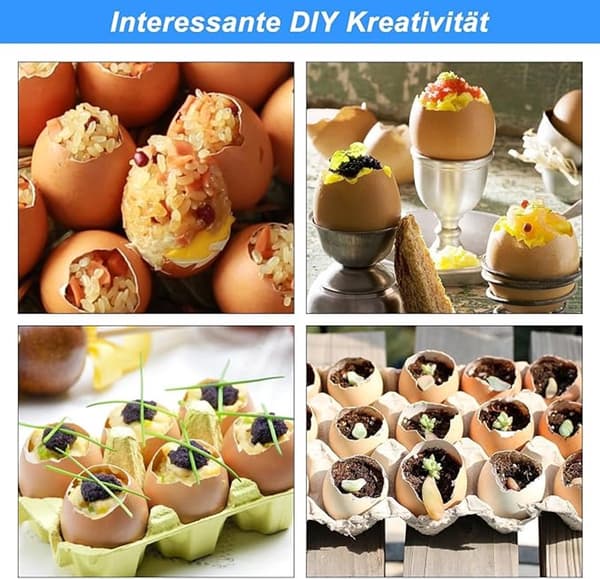 Eggetoppkutter - Eggåpnerverktøy i rustfritt stål - Eggeskallfjerner til frokost - Tåler oppvaskmaskin kjøkkenutstyr