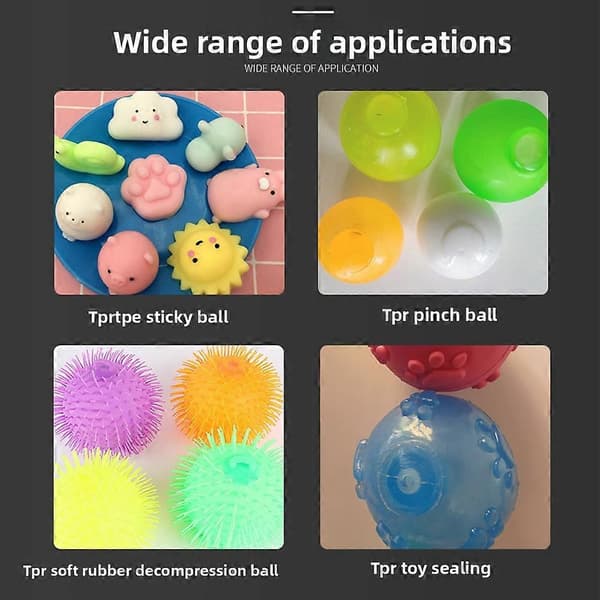 TPR-lim til Squishies-legetøj, stuetemperaturhærdende klæbemiddel til reparation af stressbolde og squishies 2pcs