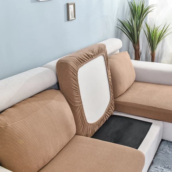 Sofaputetrekk Møbelbeskytter for kjæledyr Barn Elastisk Vaskbart Avtakbart Trekk Sofatrekk Sofatrekk camel BACK CUSHION