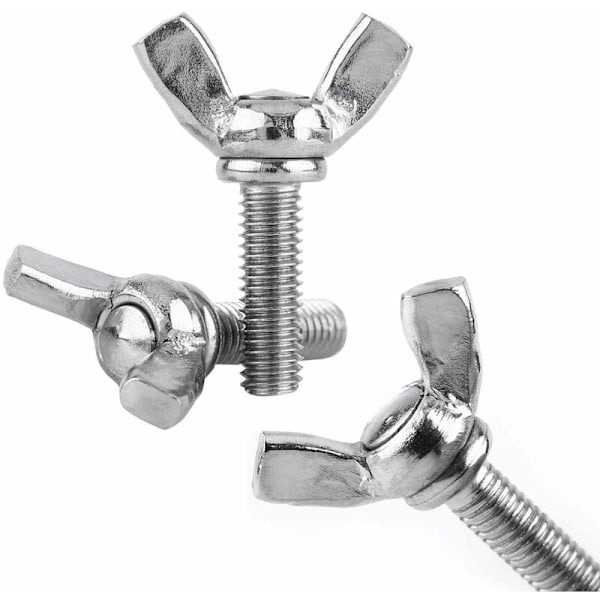 25 st vingmutter M6 X25 mm ving skruv med metrisk bult 304 rostfritt stål