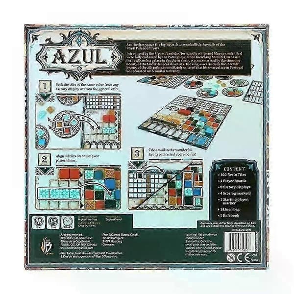 Azul lautapeli, uusi ja sinetöity, 2-4 pelaajaa {F2}