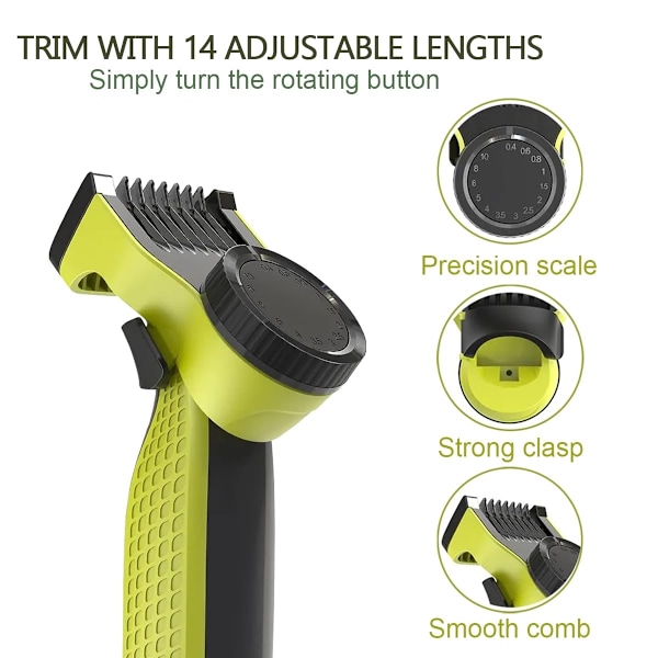 Justerbar distanskam och nästrimmer för OneBlade 0,4–10 mm{f2}