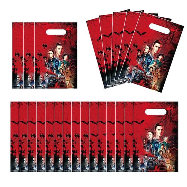 10 stk. Stranger Things slikpose festpose fødselsdagsgave slikpose{yh}