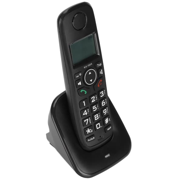 Trådlös telefonlur Trådlös telefon med nummerpresentation Gratis samtal One Touch Dial LCD-display EU-kontakt 100–240V