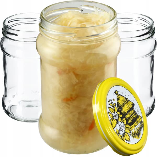 KADAX Seno purkit 315ml 10kpl 66mm + "Bees" kannet