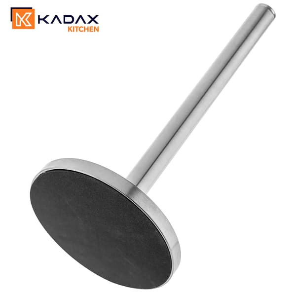 KADAX Ställ för pappershanddukar, stål, silver, kökshanddukar, stabil, 33 cm
