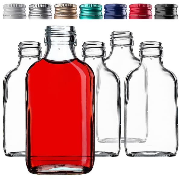 KADAX 100x Höftkolv Liten Flaska Flaskor För Tinkturer Hembränt Bröllopspresent 100ml