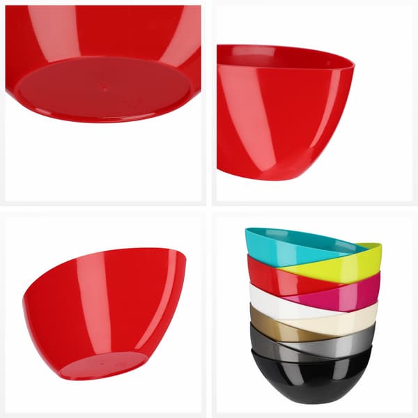 KADAX Urtepotte 21 cm Oval Urtepotte Plastik Rød