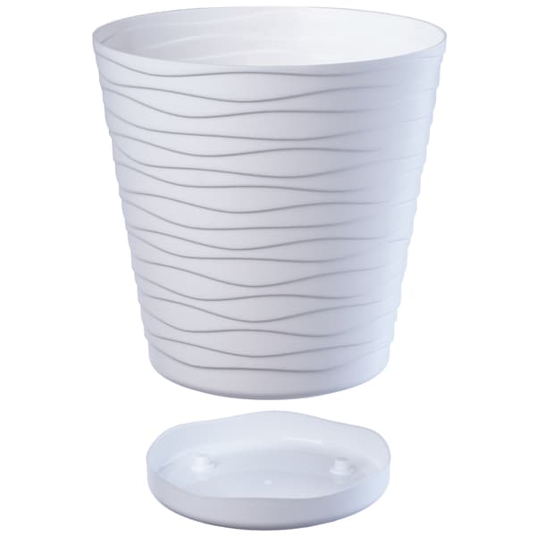KADAX Urtepotte 30cm Plastik Urtepottedæksel med Stativ