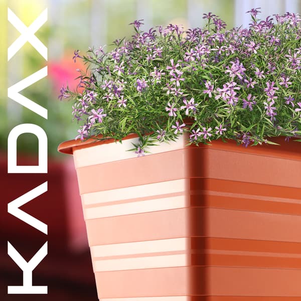 KADAX Balkonkasse 40 cm Urtepotte Urtepotte Balkon Terrakotta
