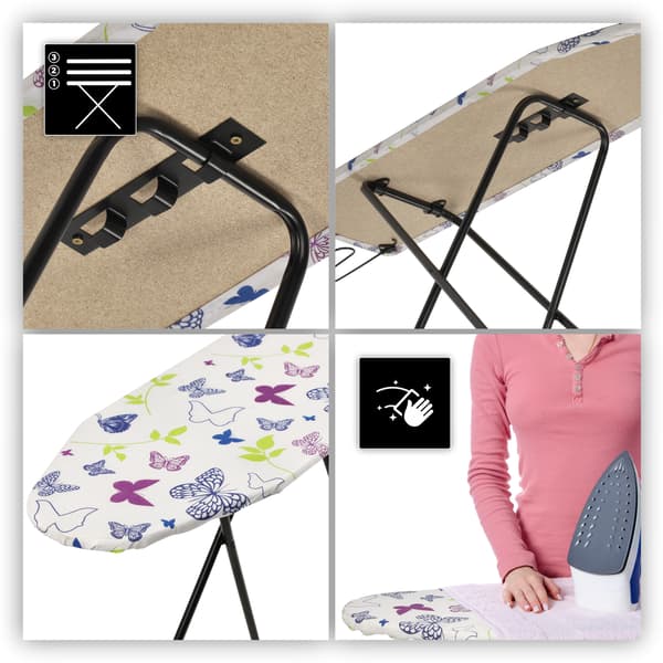 KADAX Foldbart Strygebræt 100x30cm Letvægts Strygejernholder Standard