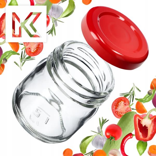 KADAX 10 stk. glaskrukke 40 ml til honning, krydderier, gave + låg