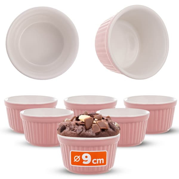 KADAX Bageforme Ramekins Ovnfast Fad 9cm Skåle 150ml 6 stk