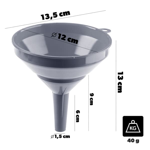 KADAX Lejek średni fi 12cm - szary <150> K17475