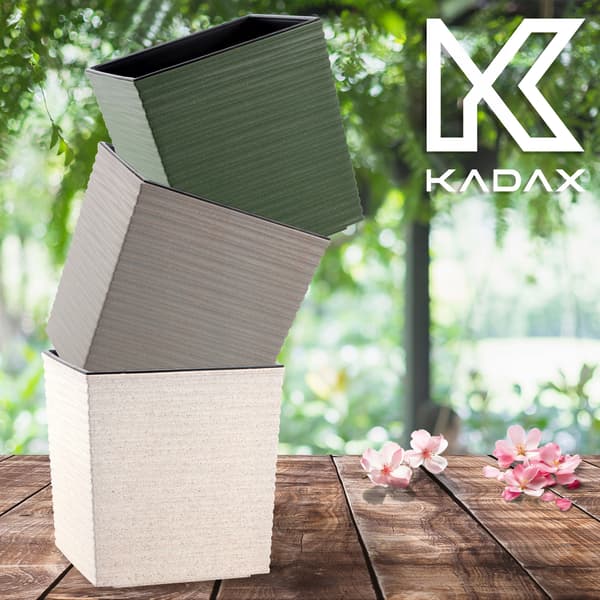 KADAX Urtepotte, Urtepotte, 19 cm, Grå Plastlåg, Med Indsats