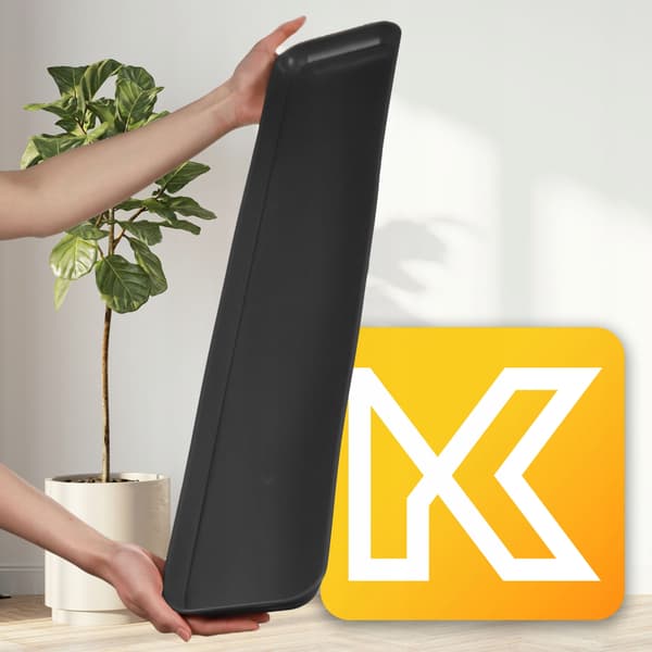 KADAX Urtepottestativ 80cm Rektangulær Plastikbakke Antracit