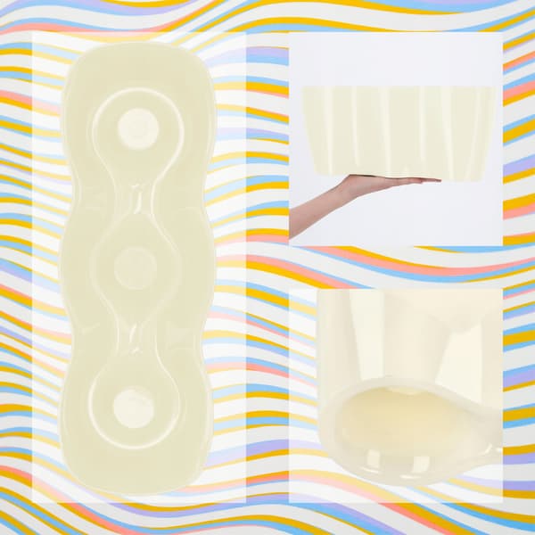 KADAX Urtepotte, Urtepotte, Skål, Blomsterfod, Plast, 35 cm, Creme