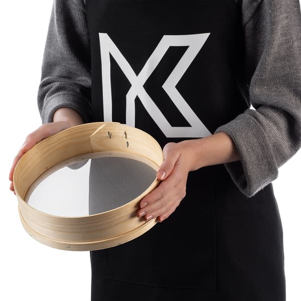 KADAX Träsikt 23cm för mjöl, florsocker, kök