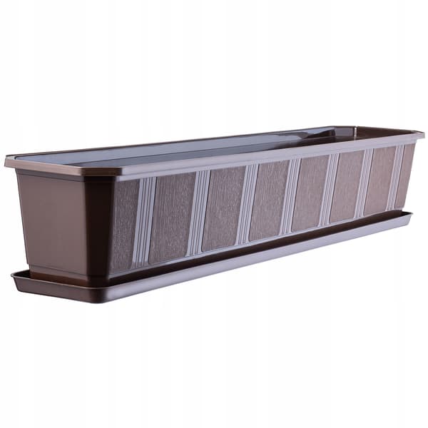 KADAX Balkonkasse Urtepotte 80 cm med Blomsterfod Balustrade