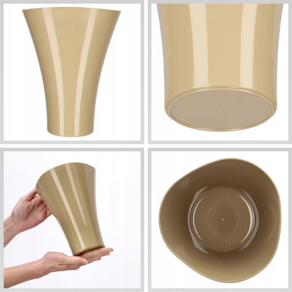 KADAX Urtepottebetræk til Blomster Blomsterstativ Plastik Beige 16,5 cm