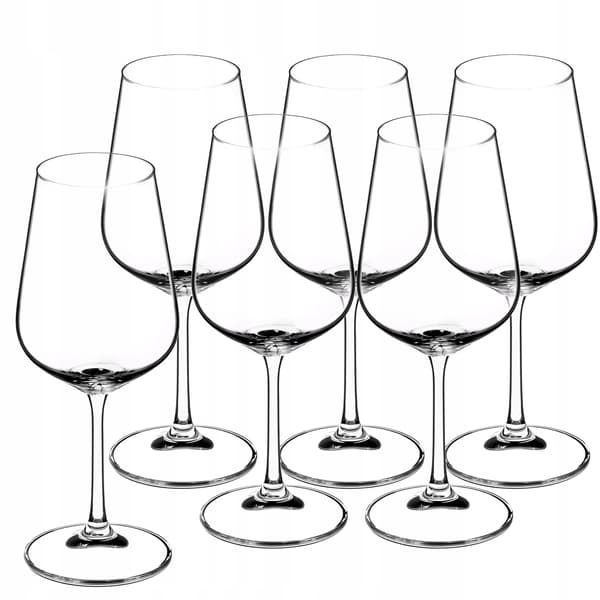 KADAX Rödvinsglas och Vitvinsglas 450 ml Set med 6 glas