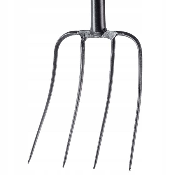 KADAX Trädgårdsgaffel 4-stiftad Ergo Metallkompostgaffel 132cm