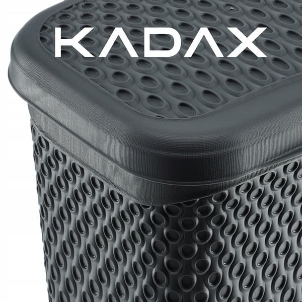 KADAX pyykinpesuainesäiliö 6L pesuainekapselit laatikko harmaa