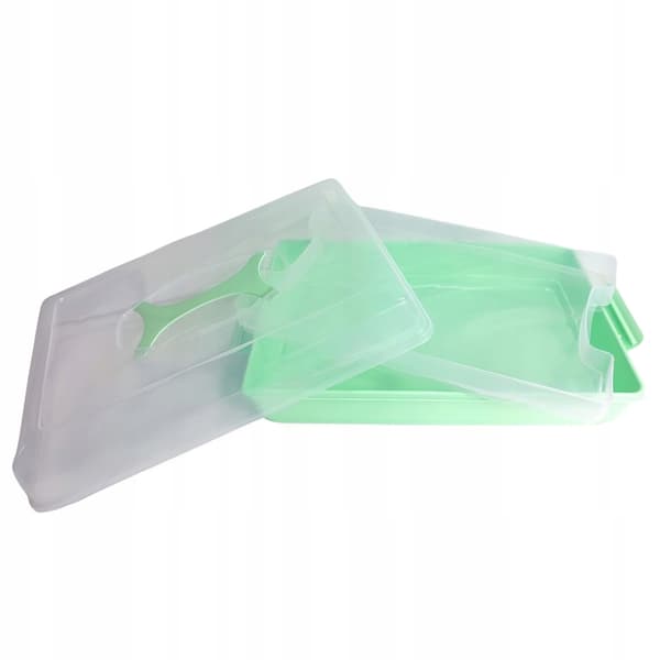 KADAX Rektangulär Plastbehållare för Kakor, Bakverk, Kakask, Stor