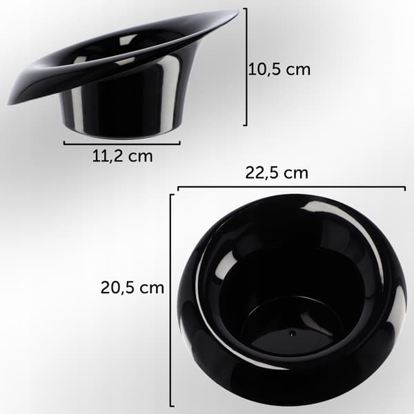 KADAX Urtepotteskjuler til Kompositioner Dekorationer Ikebana Base Sort 12cm