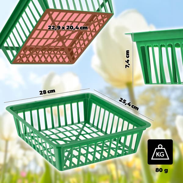 KADAX Korg för Lökar, Blomlökar, Tulpaner, Planteringsskydd, 28 cm