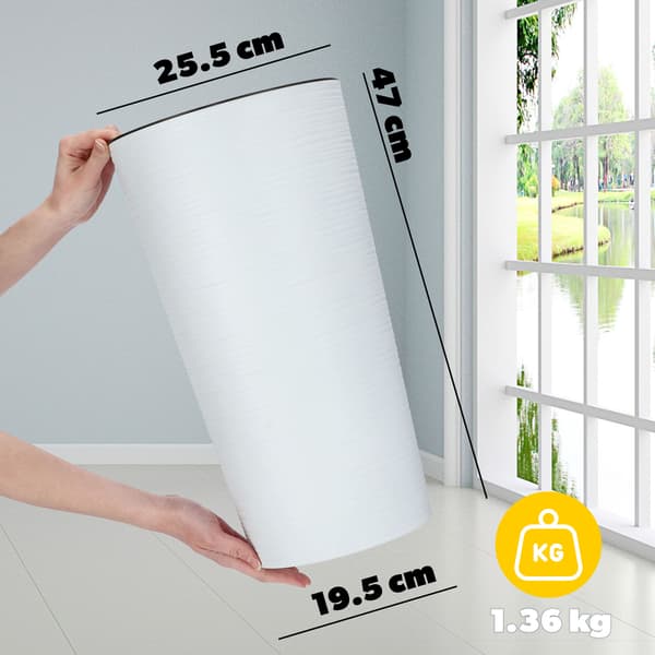 KADAX Blomkruka Blomkruksskydd hög 47 cm med insats för vardagsrum vit
