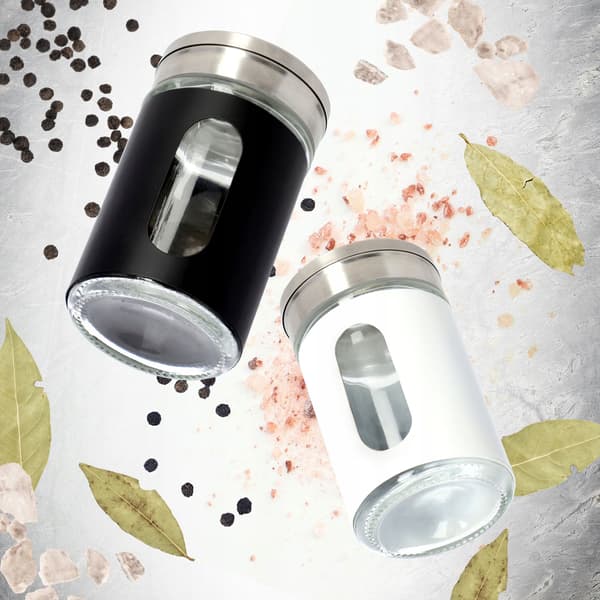 KADAX salt- og peberbøssesæt 2 x 90 ml salt- og peberbeholdere stål