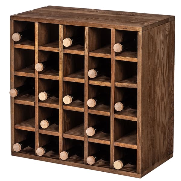 KADAX Vinställ Träställ 25 Flaskor Alkoholskåp Vardagsrum 52cm