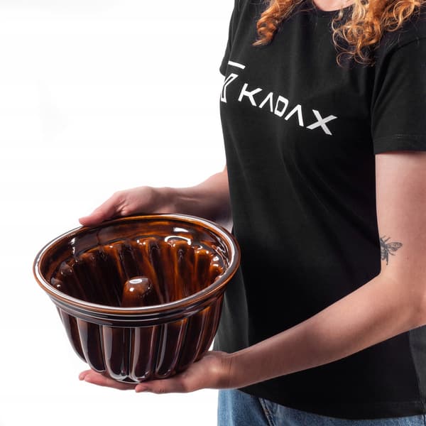 KADAX Kageform med skorstensærme Stentøjsbageform 24cm 2,5L