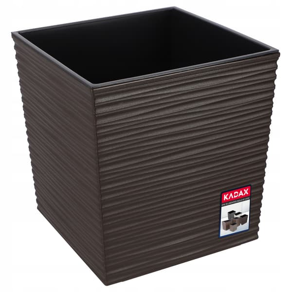 KADAX Urtepotte 25 cm Plastlåg Mokka Med Indsats