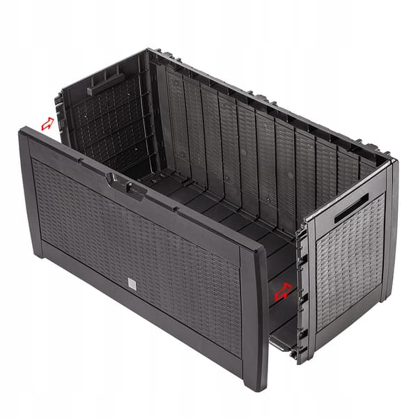 KADAX Haveboks Balkonboks 310L Til Have Balkon Terrasse Brun