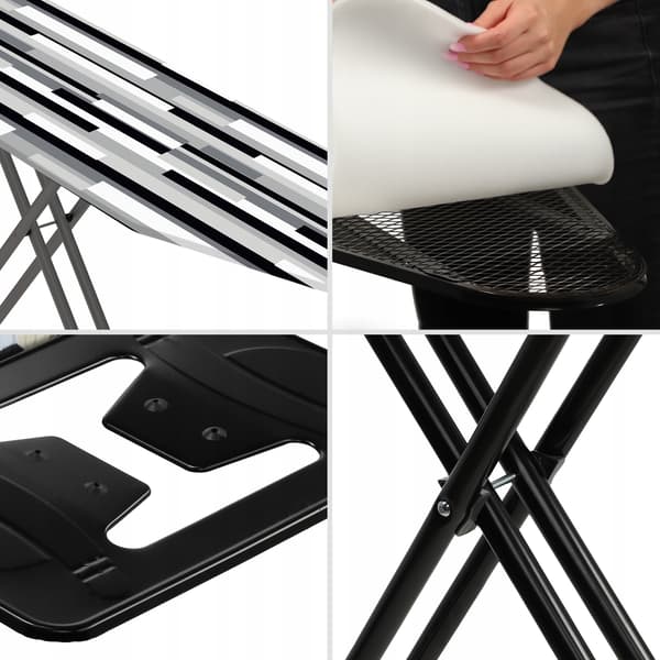 KADAX Foldbart Strygebræt 120x38cm Letvægts Strygejernholder Standard