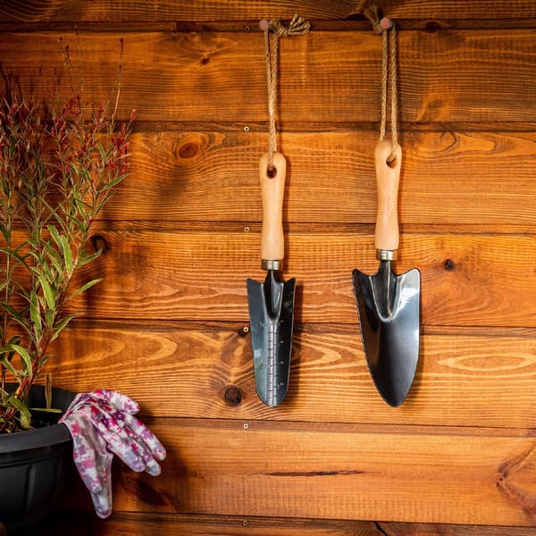 KADAX Bred Metal Haveskovl til Omplantning Massiv 31cm
