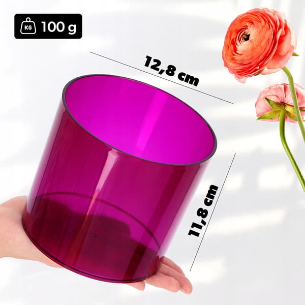 KADAX Blomkruka Rund Växtkruka Plast 12,5 cm Lila