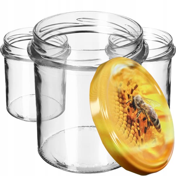 KADAX Avila muurauspurkit 350ml 50kpl 82mm + "Bee" kansi